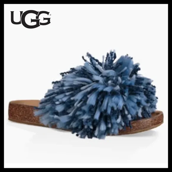 UGG Cindi Blue Yarn SandalsHard To Find - Picture 2 of 8
